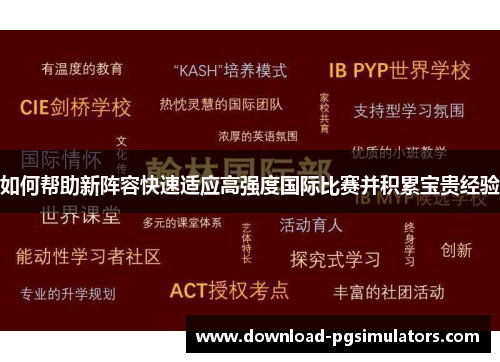 如何帮助新阵容快速适应高强度国际比赛并积累宝贵经验