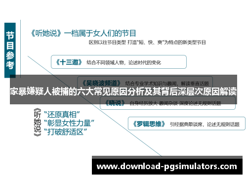 家暴嫌疑人被捕的六大常见原因分析及其背后深层次原因解读