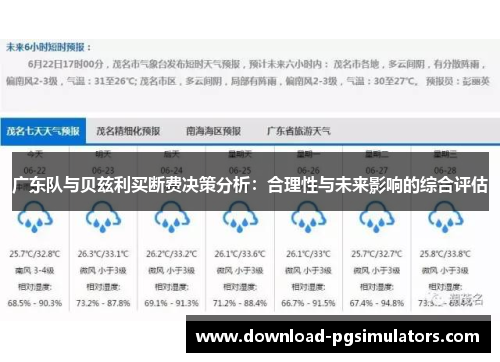 广东队与贝兹利买断费决策分析：合理性与未来影响的综合评估